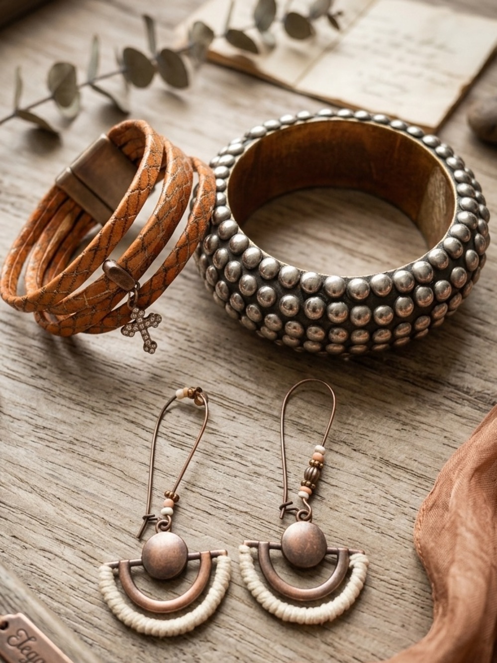 Boho Bracelet & Earring Set